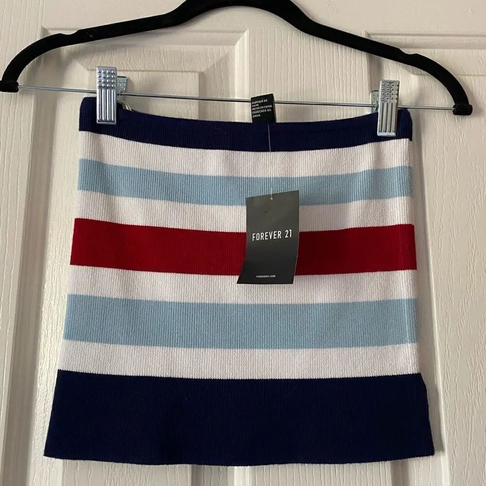 RedβwhiteΒ andβblueβtubeβtop - Y2K forever 21βvintage